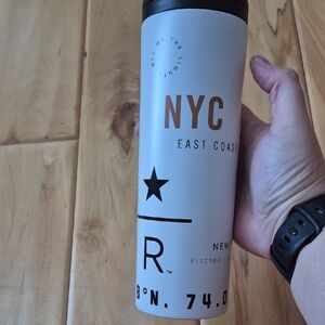 Starbucks NYC East Coast Travel Mug - White and Black
